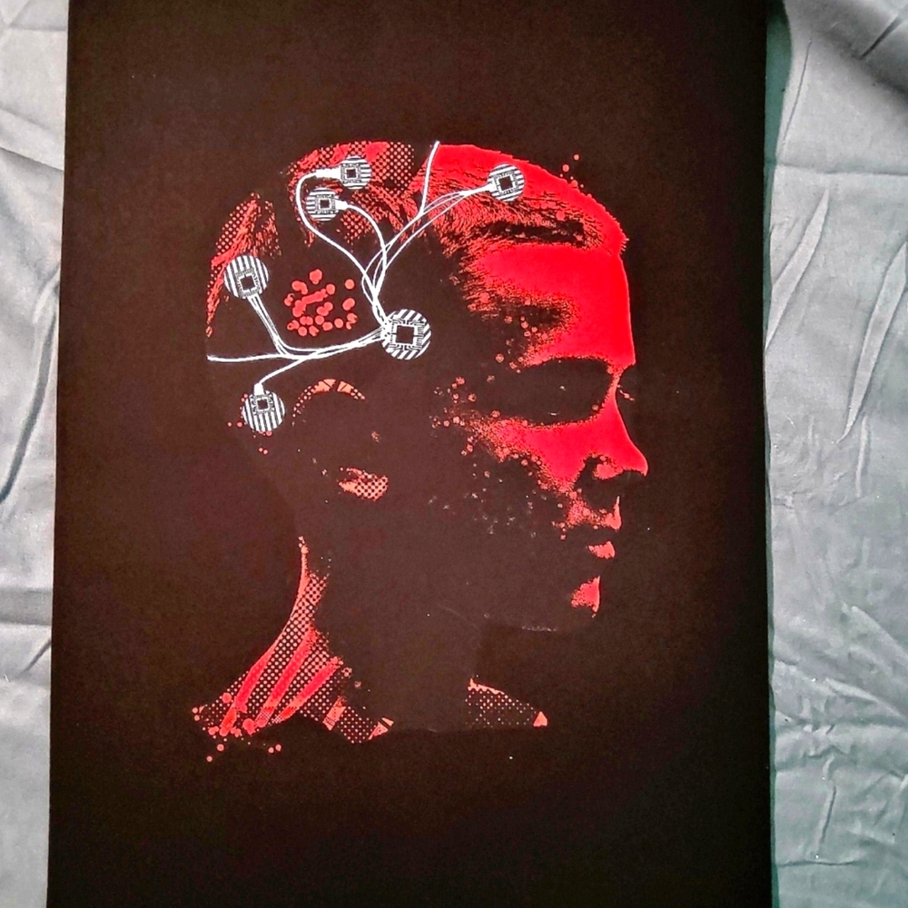 Netflix Stranger Things Eleven Profile With Electrodes Wall Poster Print